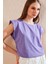 Bisiklet Yaka % 100 Pamuk T Shirt Kadın T SHİRT 5864019 2