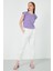 Bisiklet Yaka % 100 Pamuk T Shirt Kadın T SHİRT 5864019 4
