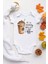 Unisex Bebek Beyaz Mommy Needs Coffee Frappe Kısa Kollu Çıtçıtlı Body Zıbın 1