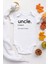 Unisex Bebek Beyaz Uncle Dictionary Kısa Kollu Pamuklu Çıtçıtlı Body 1