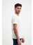 Erkek Beyaz Yıkamalı Basic T-Shirt 3