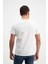 Erkek Beyaz Yıkamalı Basic T-Shirt 4