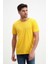 Erkek Sarı Yıkamalı Basic T-Shirt 1