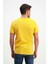 Erkek Sarı Yıkamalı Basic T-Shirt 4