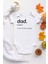 Unisex Bebek Beyaz Dad Dictionary Kısa Kollu Çıtçıtlı Body 1
