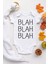 Unisex Bebek Beyaz Blah Blah Çıtçıtlı Body 1