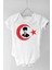 Unisex Bebek Beyaz Atatürk Baskılı Çıtçıtlı Body 1