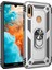 Huawei Y6S Kılıf Tank Yüzüklü Silikon Kapak - Gümüş 1