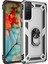 Samsung Galaxy S21 Kılıf Tank Yüzüklü Silikon Kapak - Gümüş 1