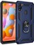 Samsung Galaxy M11 Kılıf Tank Yüzüklü Silikon Kapak - Lacivert 1