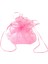 Büzgülü Kese, 24 cm Pullu Organze, 25 Adet - Pembe 3