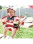Ahşap Salıncak Bebek Salıncağı Hamak Beşik Çoçuk Oyun Kırmızı 1