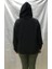 Kadın Kapüşonlu Sweatshirt Siyah 2