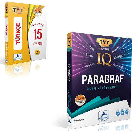 Paraf Yayınları Iq Paragraf Soru Kütüphanesi Ve TYT Türkçe Kitabı