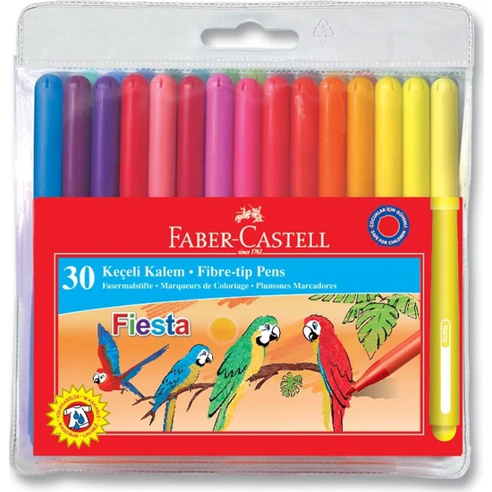 Faber-Castell Faber Fiesta Keçeli Kalem 30 Renk