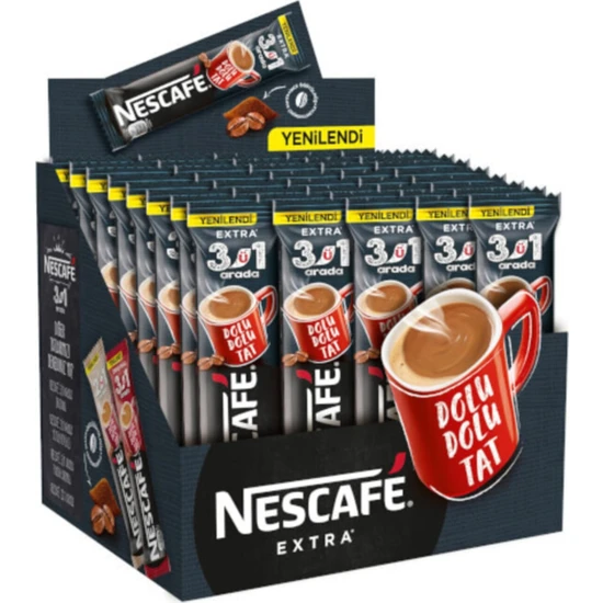 Nescafe 3'ü 1 Arada Extra 16,5 gr - 48 Adet