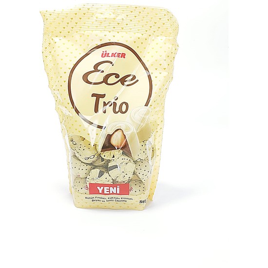Ülker Ece Trio Bütün Fındıklı Beyaz ve Sütlü Çikolata 300 gr