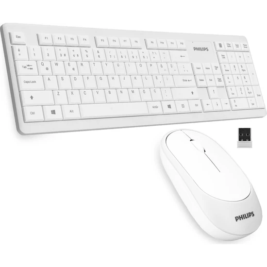 Philips SPT6314 Türkçe Q Kablosuz Klavye Mouse Seti