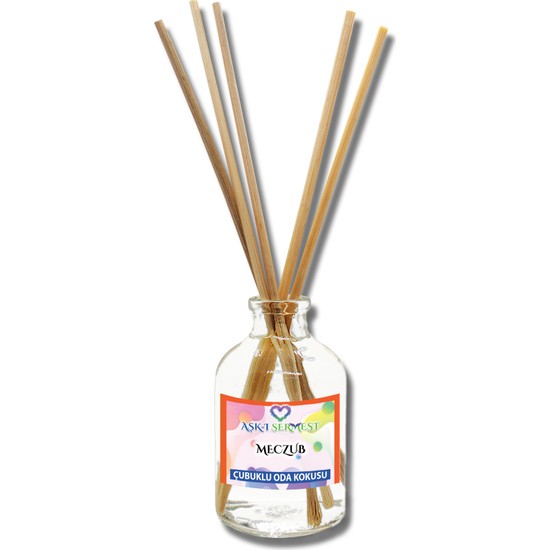 Aşk-I Sermest Meczub Çiçek Aromalı Bambu Çubuklu Oda Kokusu Parfüm, Oval Şişe, 100 ml