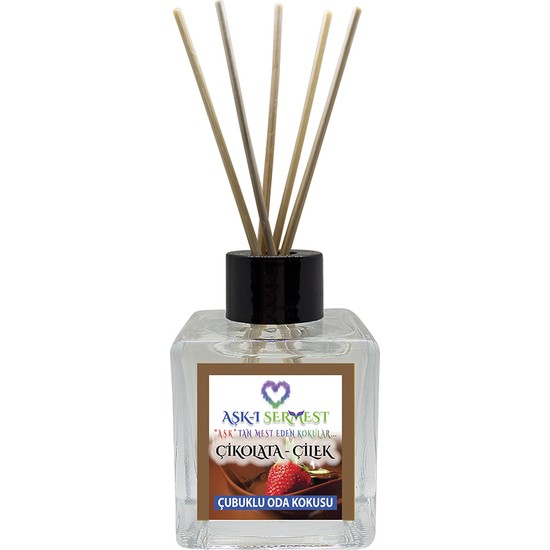 Aşk-I Sermest Invicctuss Çiçek Aromalı Bambu Çubuklu Oda Kokusu Parfüm, Küp Şişe, 200 ml