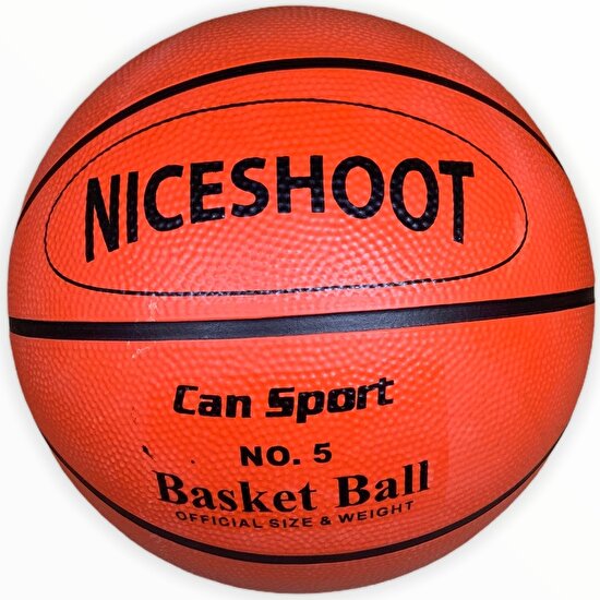 Can Oyuncak 5 Numara Basketbol Topu, Top Iğnesi Hediyesiyle