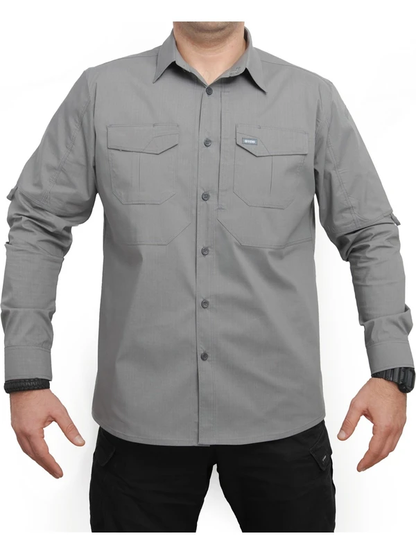 Yds Tactıcal Gömlek -Gri (Güçlü Ve Esnek Tactical Gömlek)