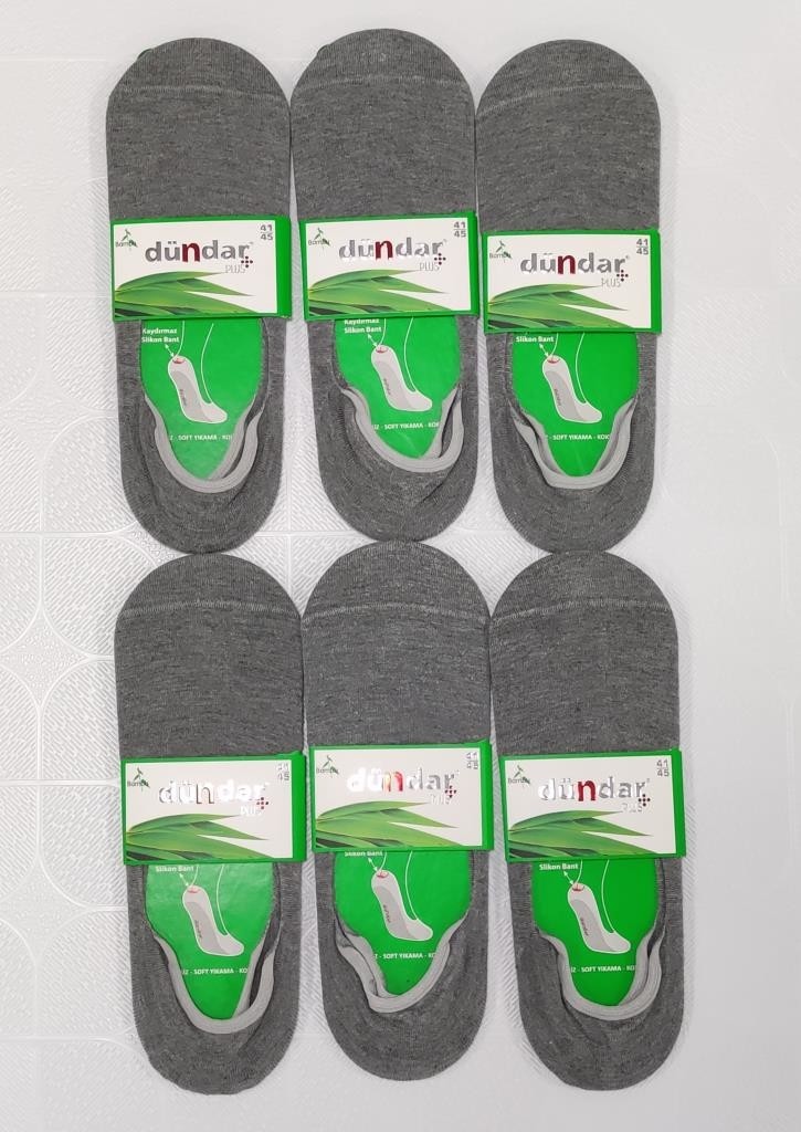 Dündar 5541 Erkek Bambu Babet Dikişsiz Çorap Siyah Renkli 6'lı Paket görsel 5