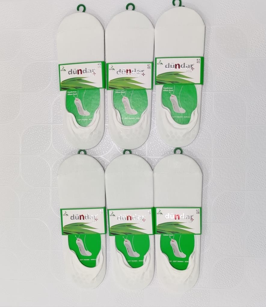 Dündar 5541 Erkek Bambu Babet Dikişsiz Çorap Siyah Renkli 6'lı Paket görsel 2