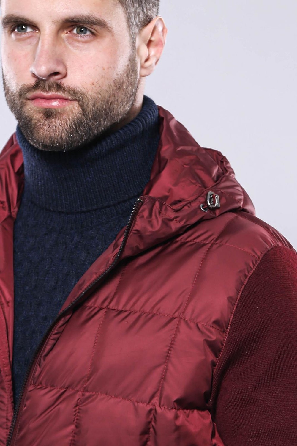 Wessi Erkek Kapüşonlu Kapitone Slim Fit Kaban görsel 4
