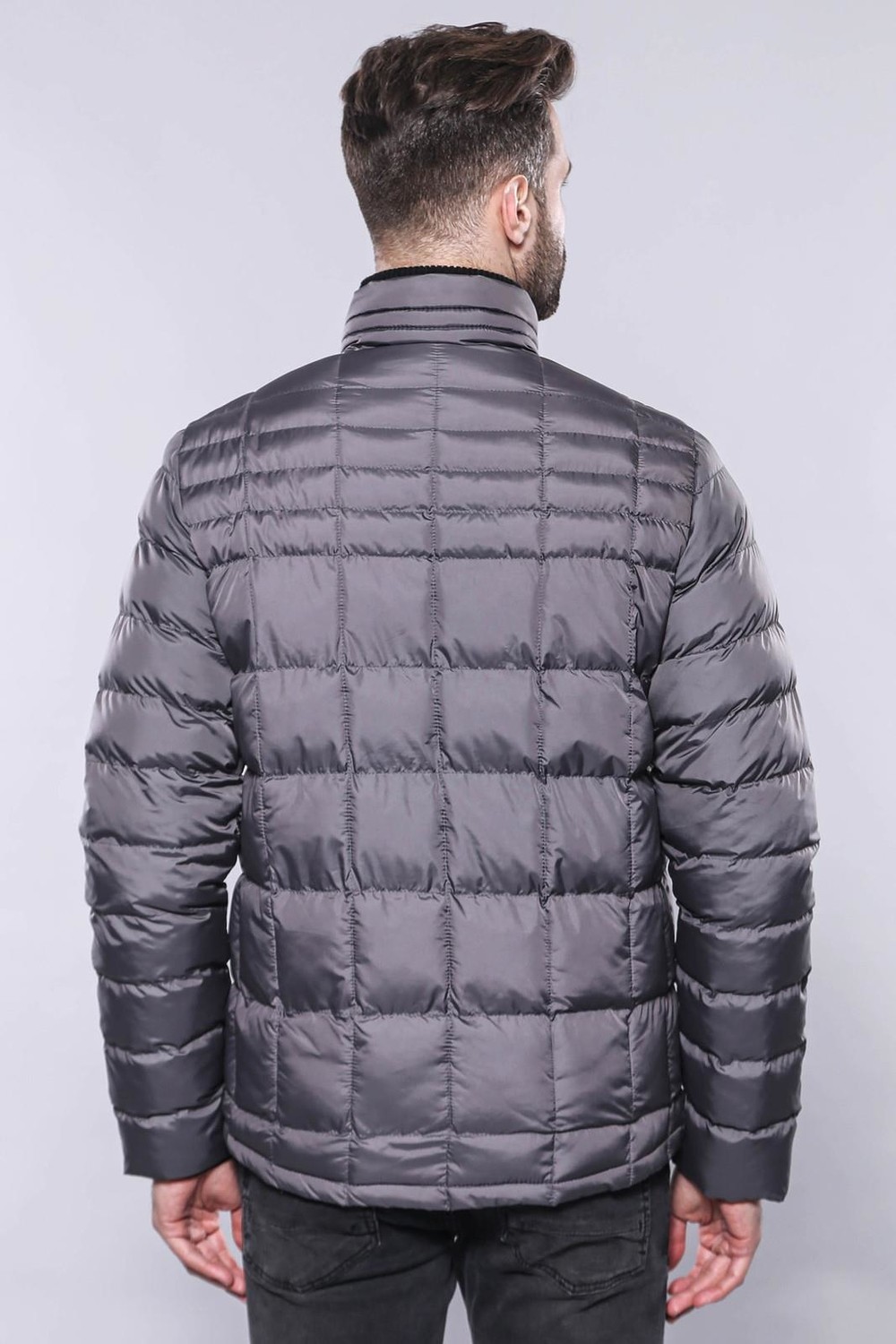 Wessi Erkek Kapitone Dikiş Detaylı Slim Fit Mont görsel 7