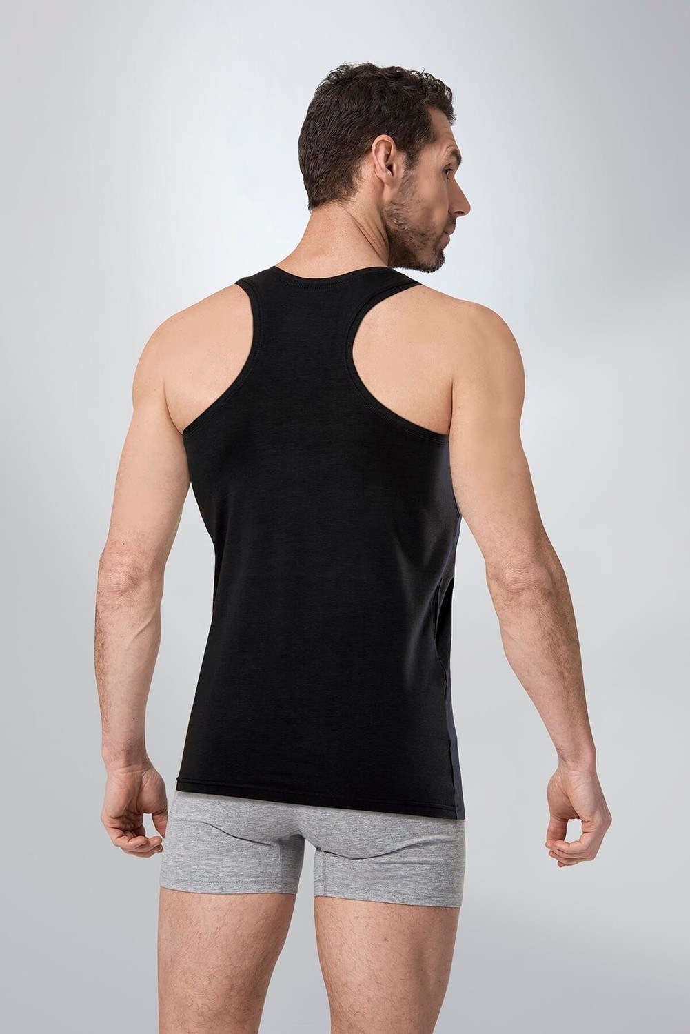 Namaldı Erkek Likralı Rambo Atlet 3'lü Paket - 183 görsel 3