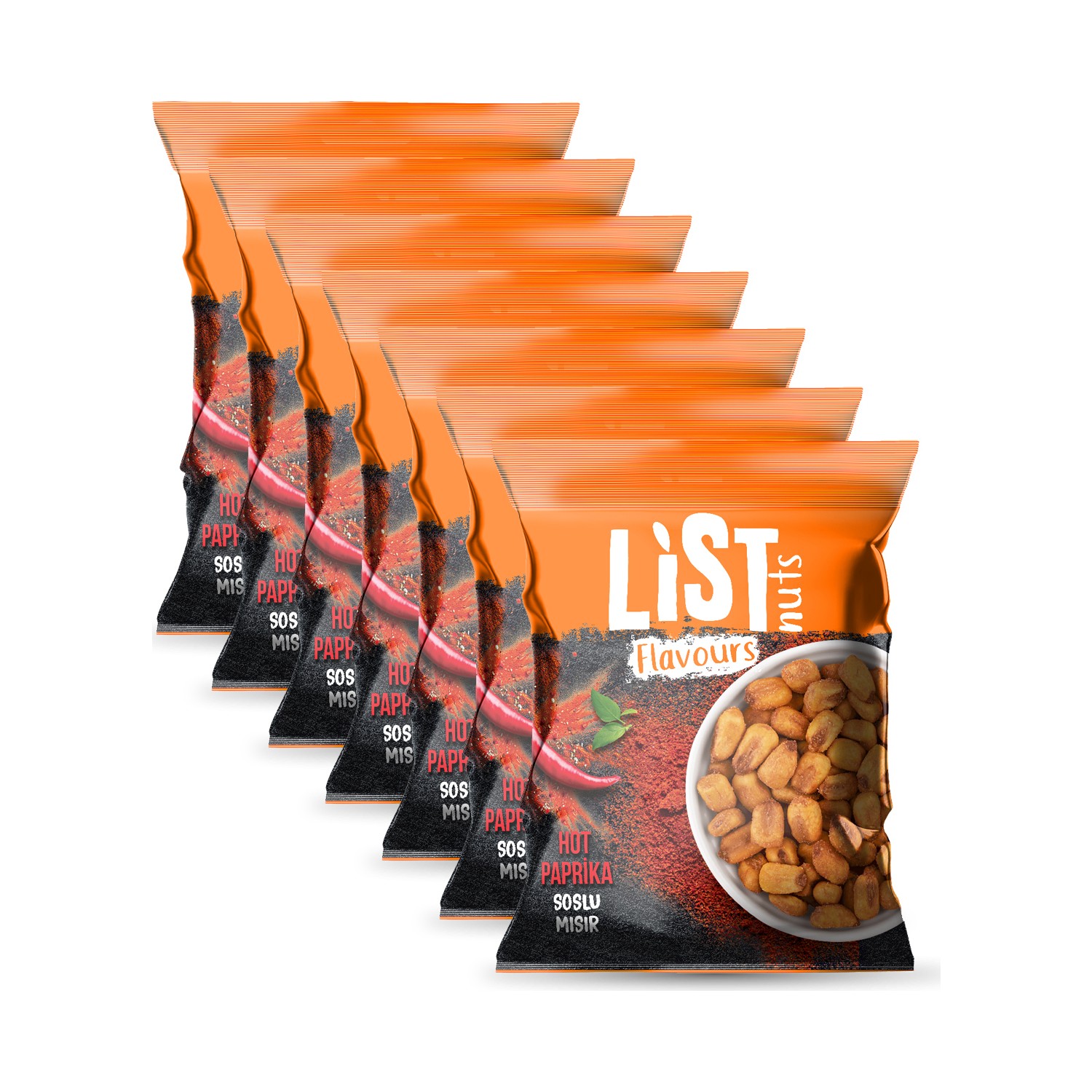 List Flavours Hot Paprika Soslu Mısır 7 x 75 gr Fiyatı