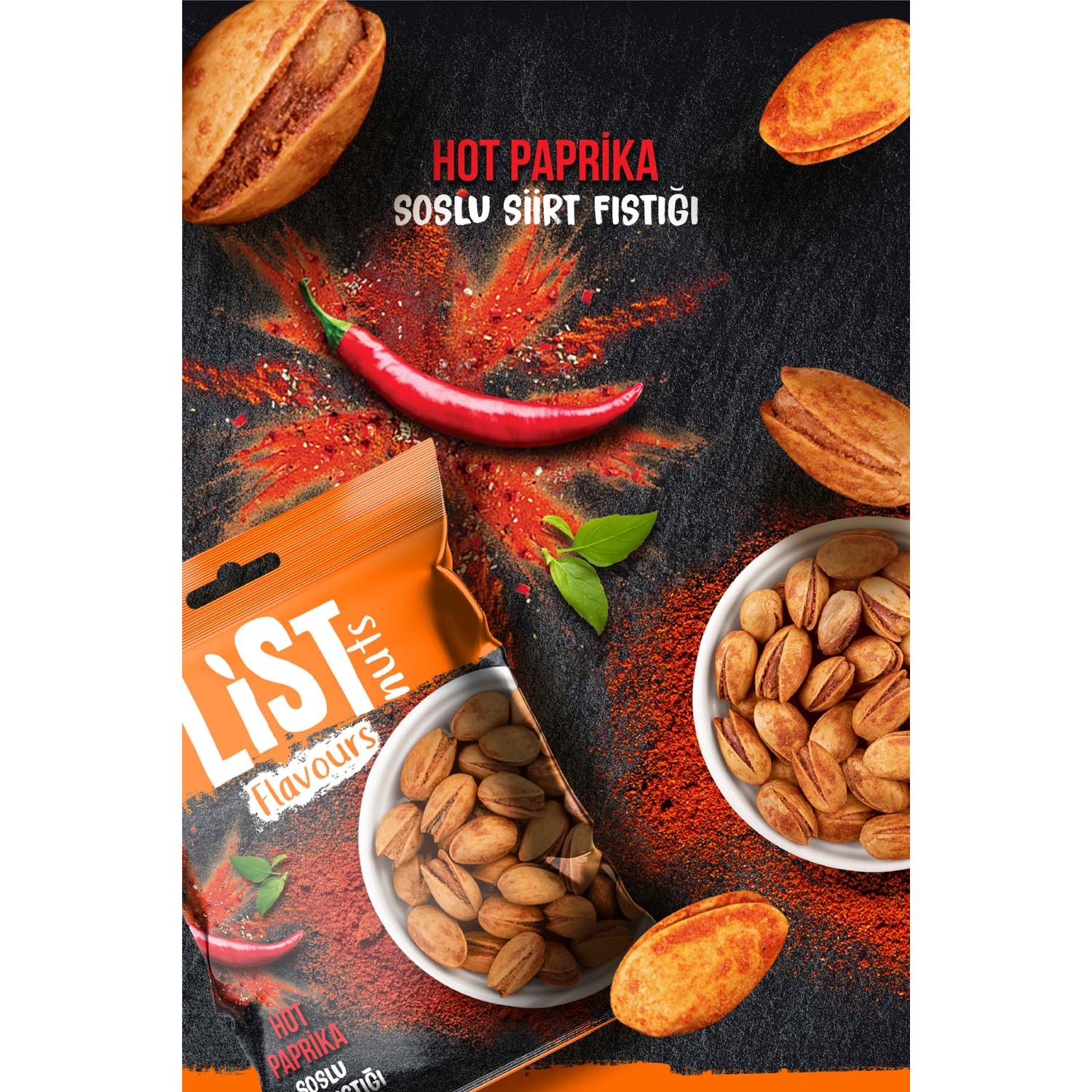 List Flavours Hot Paprika Soslu Siirt Fıstığı 2 x 85 gr Fiyatı