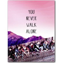 Caka Tablo Ahlap Tablo Bts Koreli Gençler You Never Walk Alone