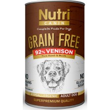 Nutri Canin %92 Geyik Etli Tahılsız Yaş Köpek Maması 400 gr