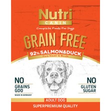 Nutri Canin %92 Somon& Ördek Etli Tahılsız Köpek Maması 400 gr