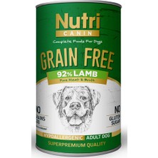 Nutri Canin %92 Kuzu Etli Tahılsız Köpek Maması 400 gr