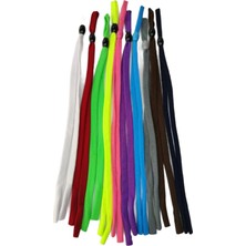 Betusshop Unisex Renkli Ayarlanabilir Sporcu Gözlük Ipi 10LU Ayarlanabilir Sporcu Gözlük Ipi