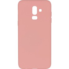 Merwish Case Samsung A6 Plus Içi Kadife Soft Lansman Silikon Kılıf Pembe