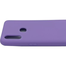 Merwish Case Samsung A10S Içi Kadife Soft Lansman Silikon Kılıf Mor