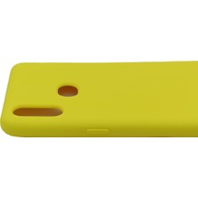 Merwish Case Samsung A10S Içi Kadife Soft Lansman Silikon Kılıf Sarı