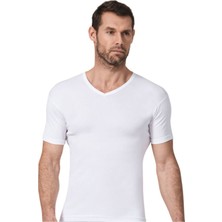 Namaldı Erkek Ribana V Yaka Yarım Kollu Atlet 3'lü Paket - 131