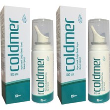 Coldmer Yetişkin - Çocuk Hipertonik Doğal Deniz Suyu Burun Spreyi 100 Ml - 2 Adet