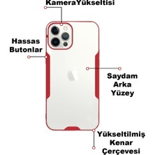 KZY Apple iPhone 6 Kılıf Kamera Korumalı Colorful Kapak - Kırmızı