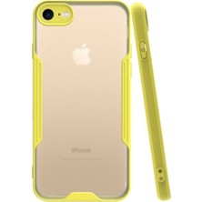 KZY Apple iPhone Se 2020 Kılıf Kamera Korumalı Colorful Kapak - Sarı