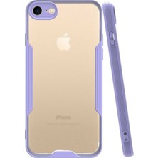 KZY Apple iPhone Se 2020 Kılıf Kamera Korumalı Colorful Kapak - Lila