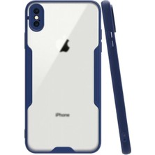 KZY Apple iPhone x Kılıf Kamera Korumalı Colorful Kapak - Lacivert