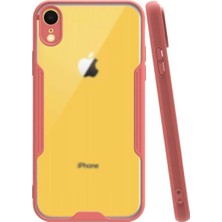 KZY Apple iPhone Xr Kılıf Kamera Korumalı Colorful Kapak - Pembe