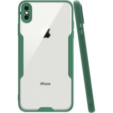 KZY Apple iPhone Xs Kılıf Kamera Korumalı Colorful Kapak - Yeşil