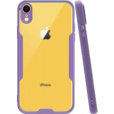 KZY Apple iPhone Xr Kılıf Kamera Korumalı Colorful Kapak - Lila